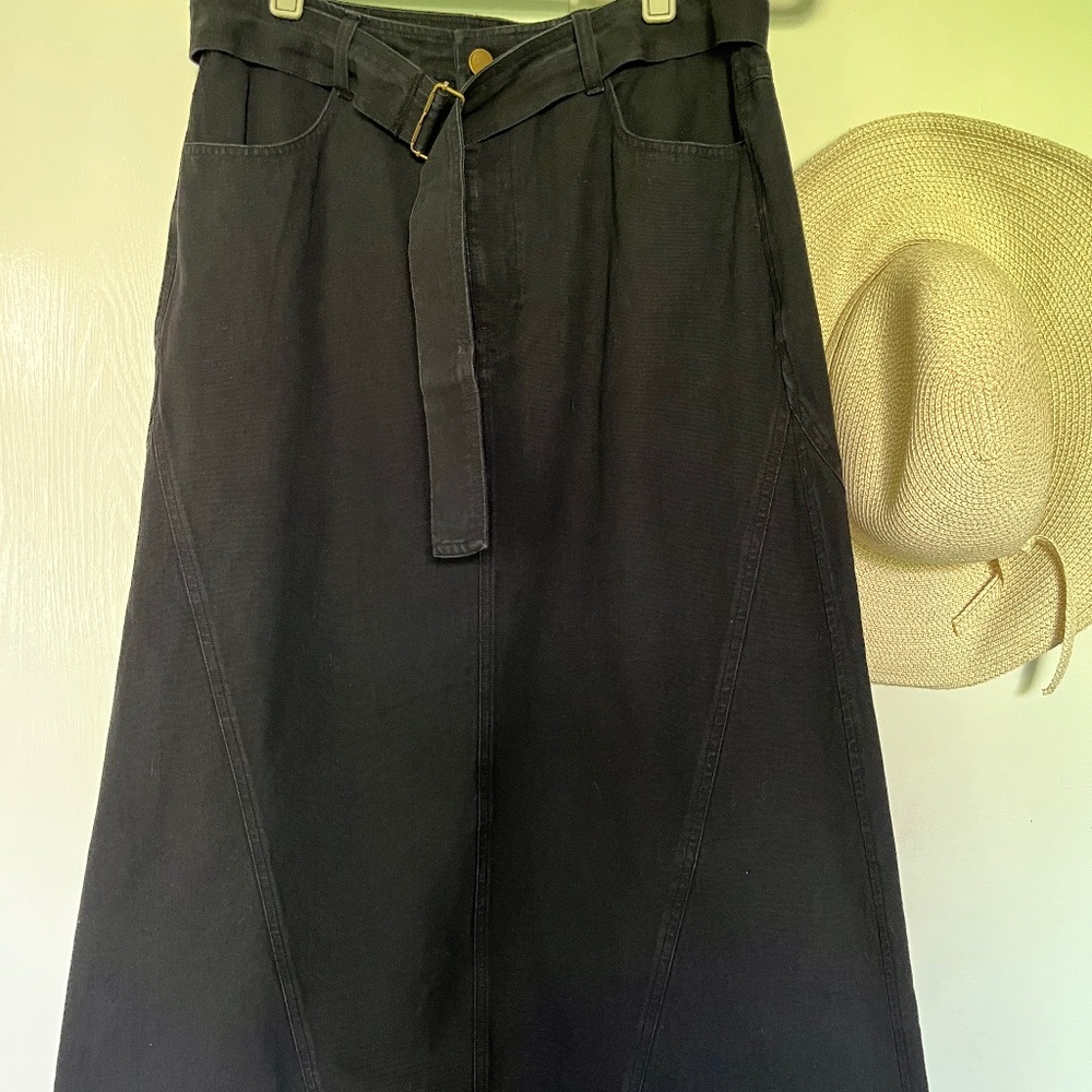 Black Lilla P Canvas Skirt